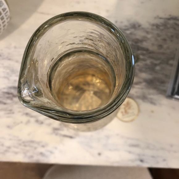 Amber Glass Pitcher - Picture 2 of 3